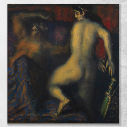 Giuditta E Oloferne Franz von Stuck fvs44 quadro stampato su tela