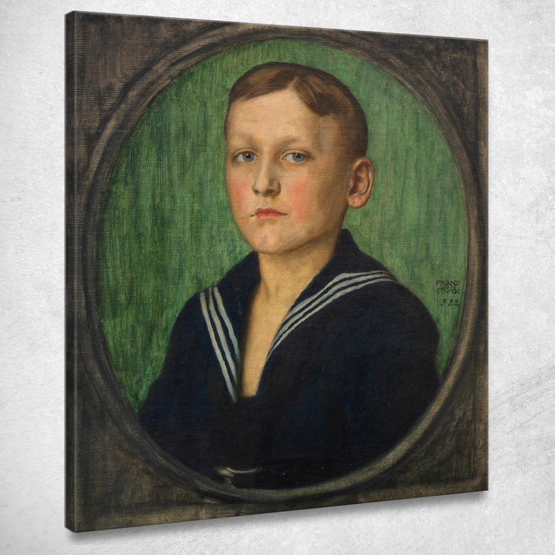 Ritratto Di Un Ragazzo Heinrich Butzer Franz von Stuck fvs46 quadro stampato su tela Ritratto Di Un Ragazzo Heinrich Butzer Franz von Stuck fvs46 quadro stampato su tela