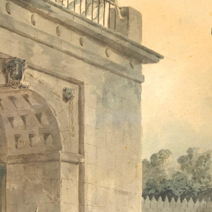 Visitatori Che Lasciano Una Prigione Hubert Robert hrb125 quadro stampato su tela