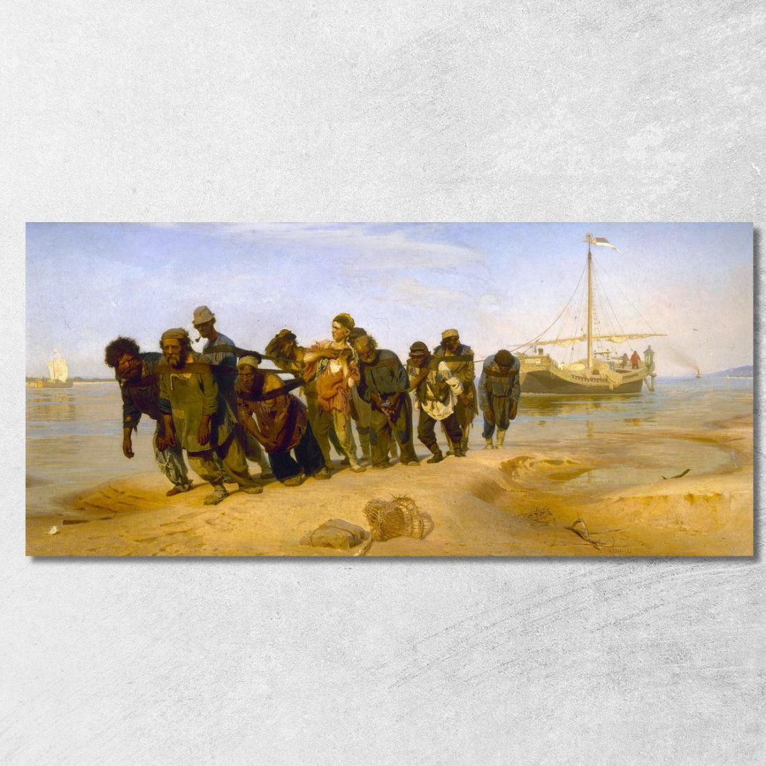 Trasportatori Di Chiatte Sul Volga Ilya Efimovich Repin ier1 quadro stampato su tela Trasportatori Di Chiatte Sul Volga Ilya Efimovich Repin ier1 quadro stampato su tela