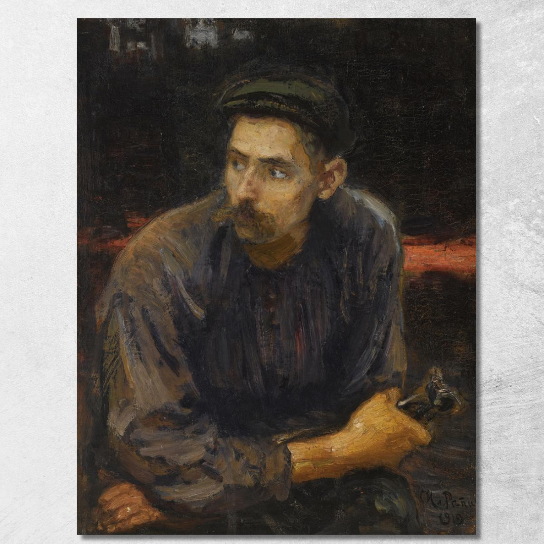 Ritratto Di Un Lavoratore Ilya Efimovich Repin ier13 quadro stampato su tela Ritratto Di Un Lavoratore Ilya Efimovich Repin ier13 quadro stampato su tela