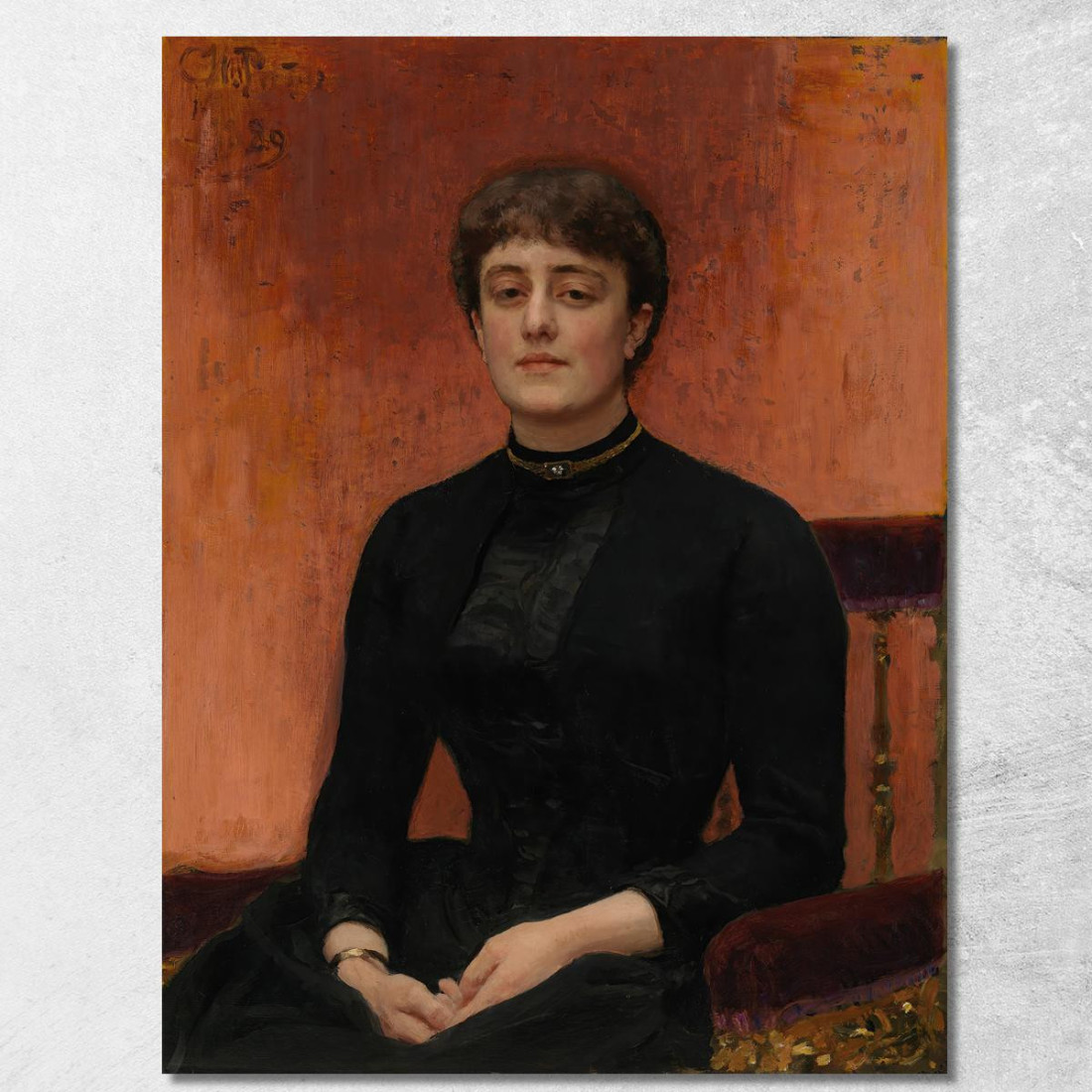 Ritratto Di Elizaveta Zvantseva Ilya Efimovich Repin ier14 quadro stampato su tela Ritratto Di Elizaveta Zvantseva Ilya Efimovich Repin ier14 quadro stampato su tela