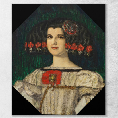 Mia Figlia Mary Con Il Costume Di Velázquez Franz von Stuck fvs57 quadro stampato su tela