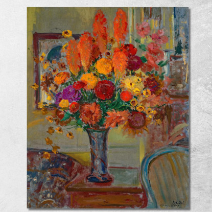 Fiori In Un Interno Jacques-Émile Blanche jeb9 quadro stampato su tela