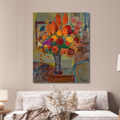 Fiori In Un Interno Jacques-Émile Blanche jeb9 quadro stampato su tela