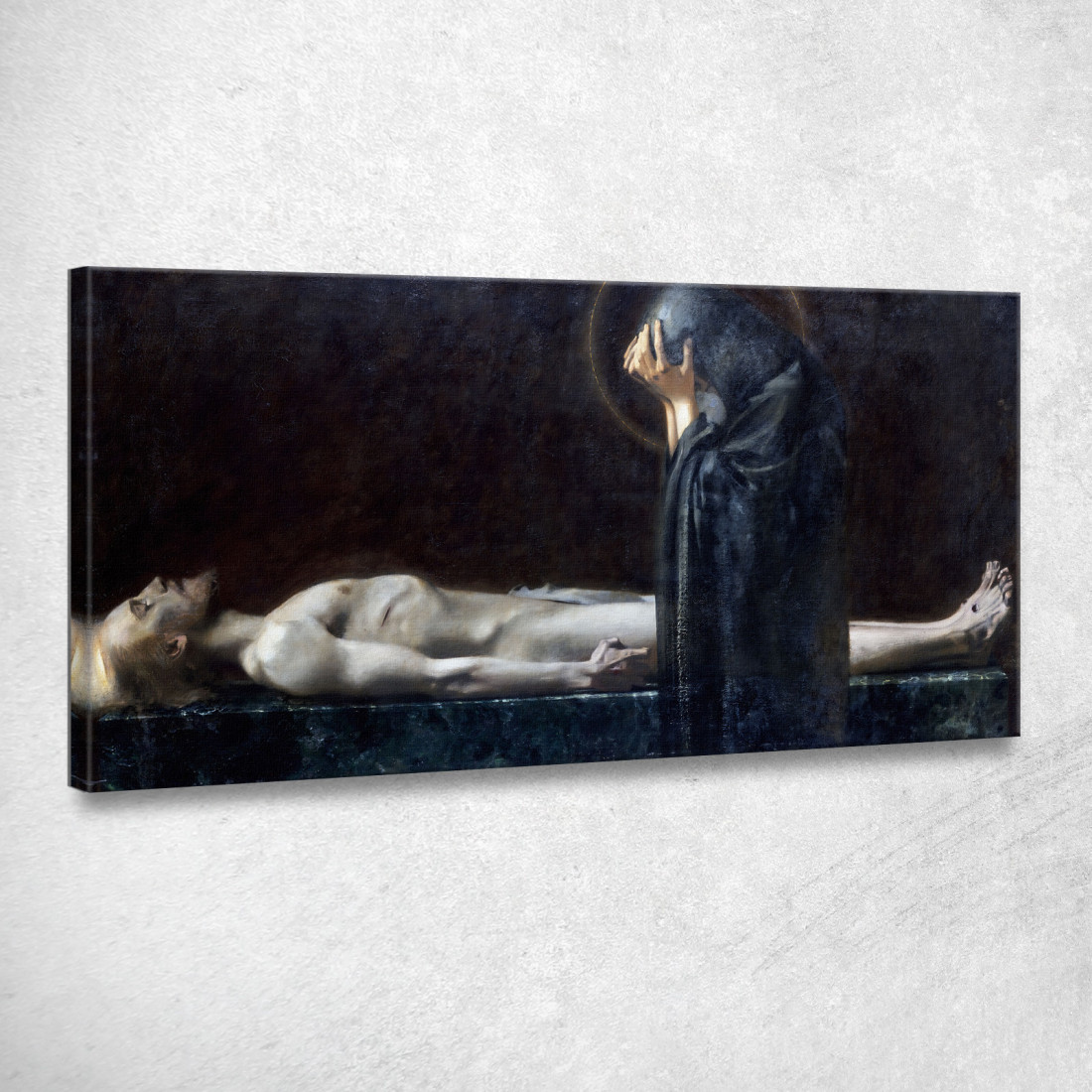 Pietà Franz von Stuck fvs66 quadro stampato su tela Pietà Franz von Stuck fvs66 quadro stampato su tela