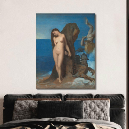 Perseo E Andromeda Jean Auguste Dominique Ingres jad28 quadro stampato su tela