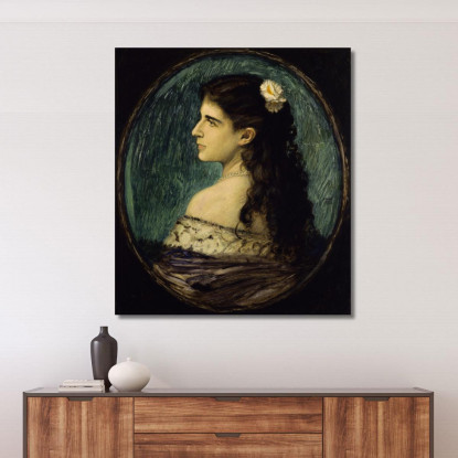Ritratto Di Marianne Perla Franz von Stuck fvs70 quadro stampato su tela