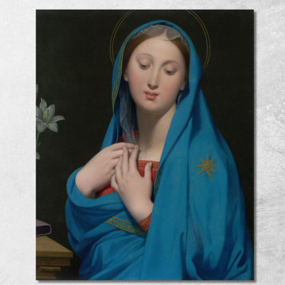 Vergine Dell'Adozione Jean Auguste Dominique Ingres jad52 quadro stampato su tela