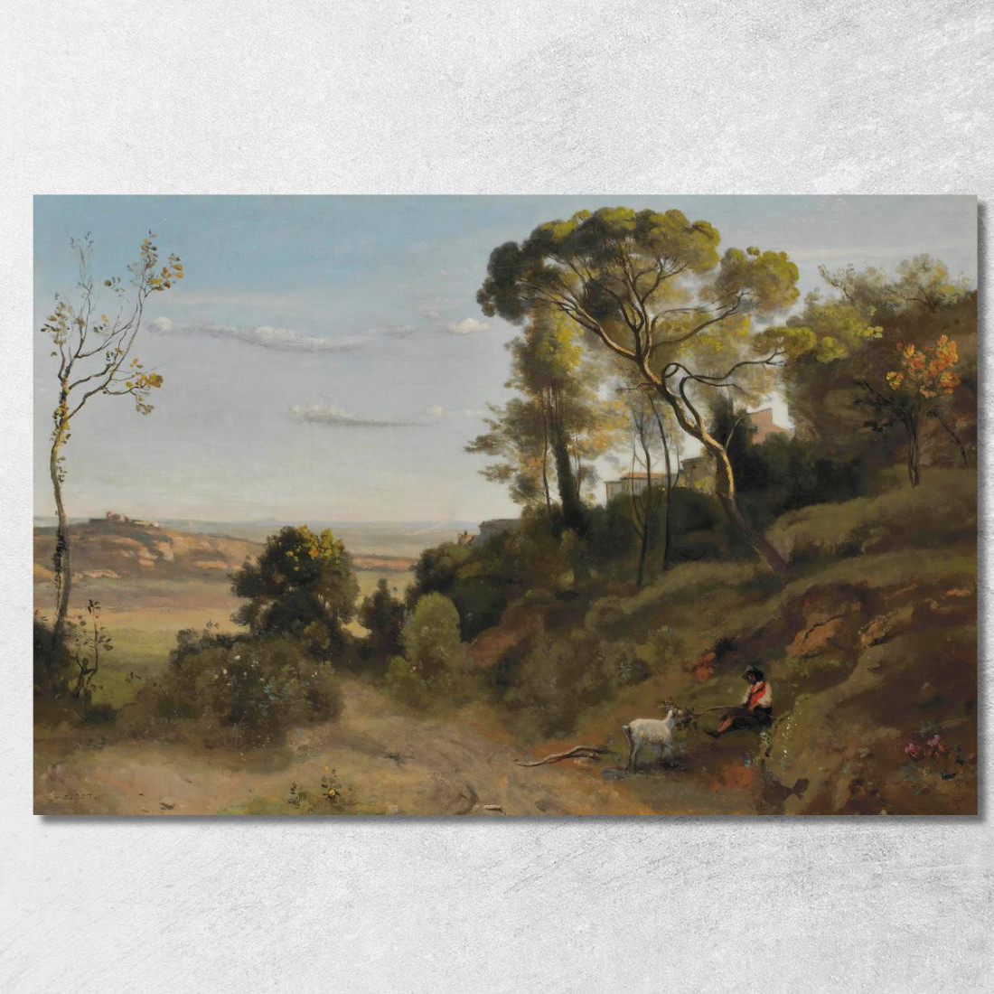Campagna Di Napoli Jean-Baptiste-Camille Corot jbc30 quadro stampato su tela Campagna Di Napoli Jean-Baptiste-Camille Corot jbc30 quadro stampato su tela