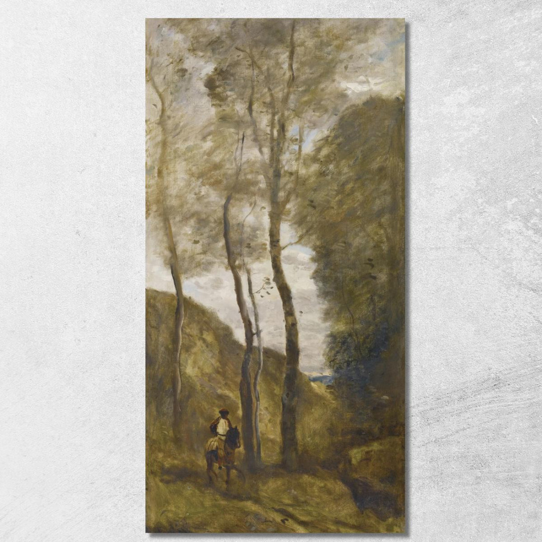 Cavaliere In Una Gola Jean-Baptiste-Camille Corot jbc33 quadro stampato su tela Cavaliere In Una Gola Jean-Baptiste-Camille Corot jbc33 quadro stampato su tela