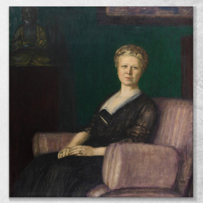Ritratto Luise Bestehorn Franz von Stuck fvs76 quadro stampato su tela