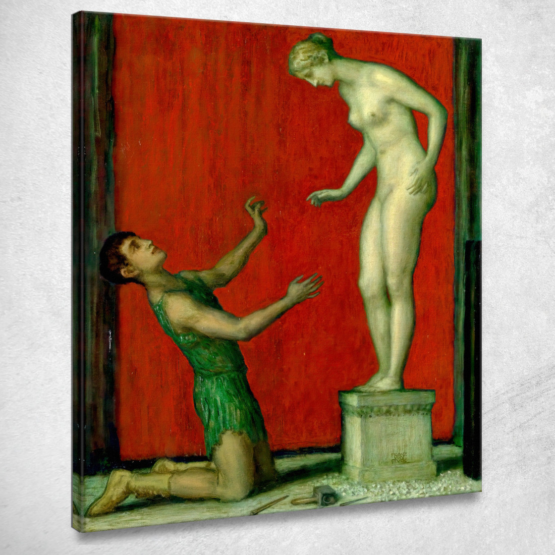 Pigmalione Franz von Stuck fvs78 quadro stampato su tela Pigmalione Franz von Stuck fvs78 quadro stampato su tela