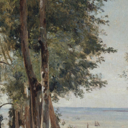 Calvario Di Honfleur Jean-Baptiste-Camille Corot jbc80 quadro stampato su tela