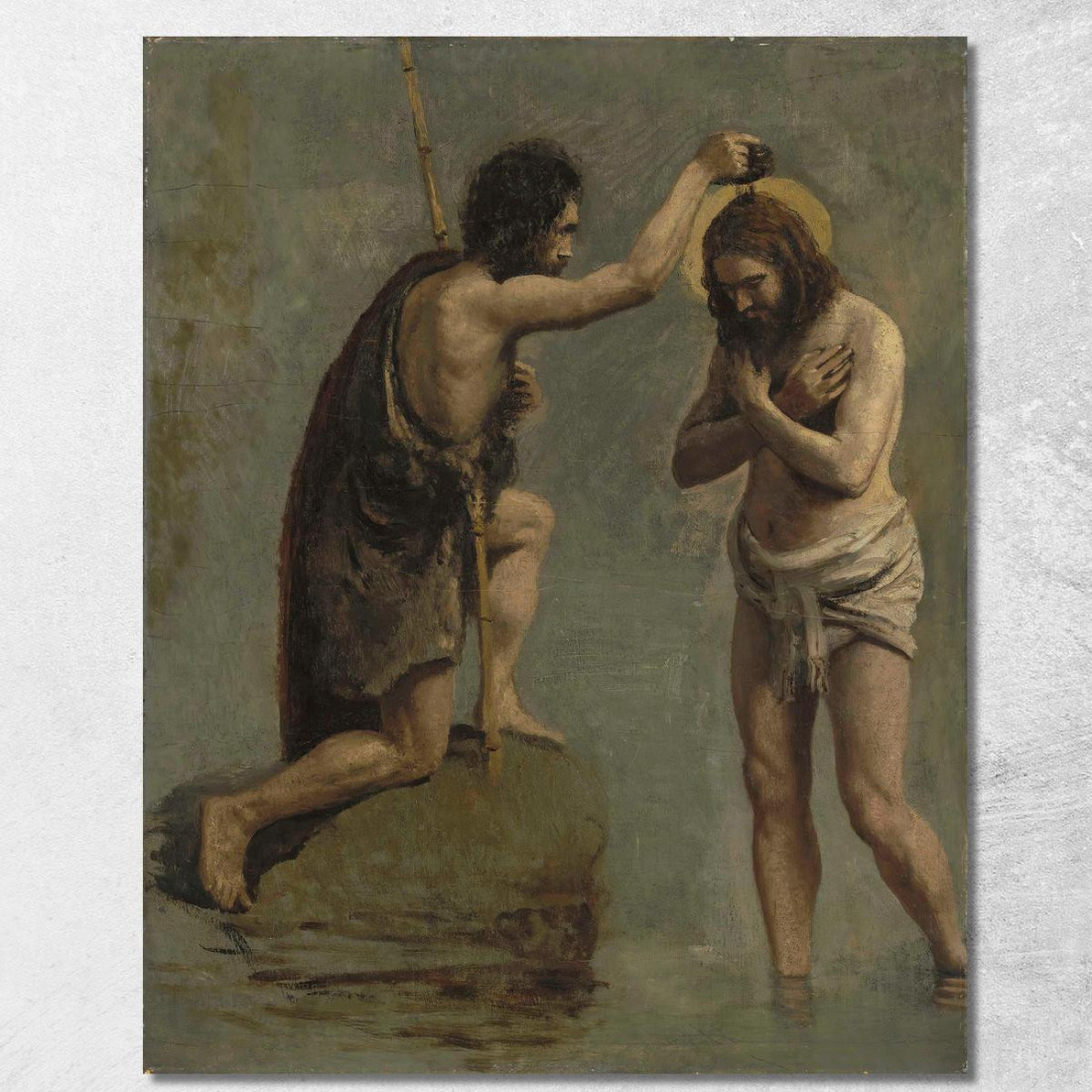 Gesù E San Giovanni Studiano Per Il Battesimo Di Cristo' Jean-Baptiste-Camille Corot jbc92 quadro stampato su tela Gesù E San Giovanni Studiano Per Il Battesimo Di Cristo' Jean-Baptiste-Camille Corot jbc92 quadro stampato su tela