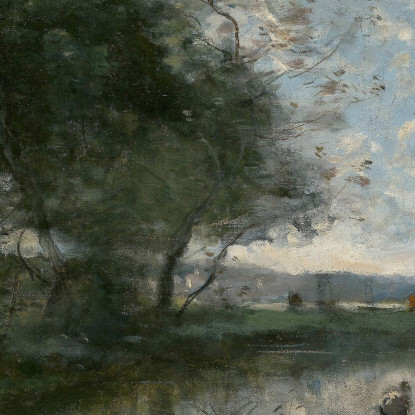 Paesaggio Jean-Baptiste-Camille Corot jbc112 quadro stampato su tela