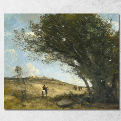 I Galli Jean-Baptiste-Camille Corot jbc143 quadro stampato su tela