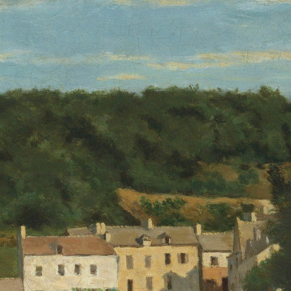 Le Case Cabassud A Ville D’Avray Jean-Baptiste-Camille Corot jbc146 quadro stampato su tela