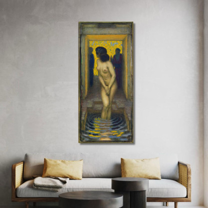 Susanna Im Bade Franz von Stuck fvs89 quadro stampato su tela