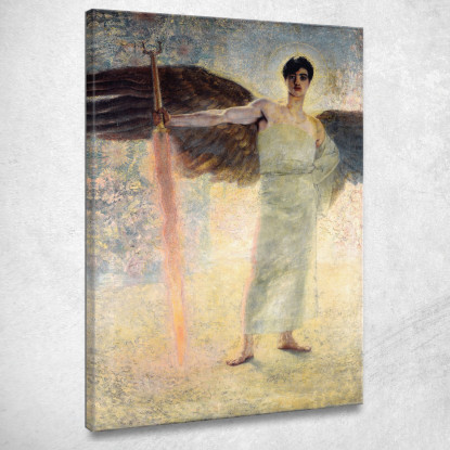 Il Guardiano Del Paradiso Franz von Stuck fvs92 quadro stampato su tela