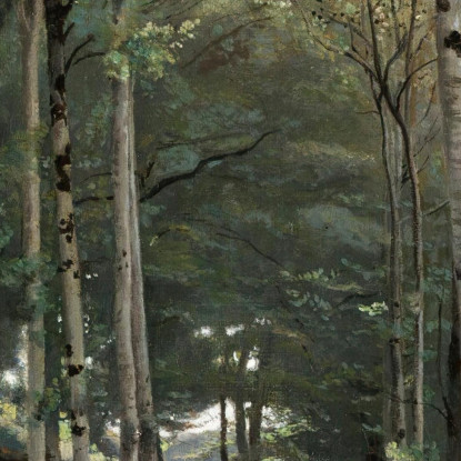 Paesaggio Bretone Jean-Baptiste-Camille Corot jbc192 quadro stampato su tela