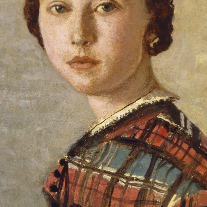 Ritratto Di Una Giovane Ragazza Jean-Baptiste-Camille Corot jbc203 quadro stampato su tela