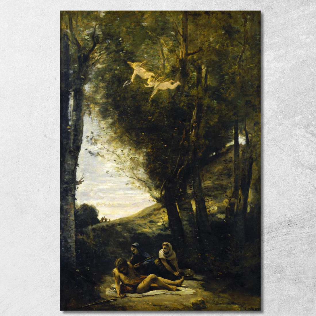 San Sebastiano Soccorso Dalle Sante Donne Jean-Baptiste-Camille Corot jbc219 quadro stampato su tela San Sebastiano Soccorso Dalle Sante Donne Jean-Baptiste-Camille Corot jbc219 quadro stampato su tela