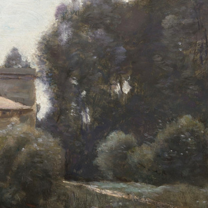 Ricordi Di Villa Borghese Jean-Baptiste-Camille Corot jbc227 quadro stampato su tela