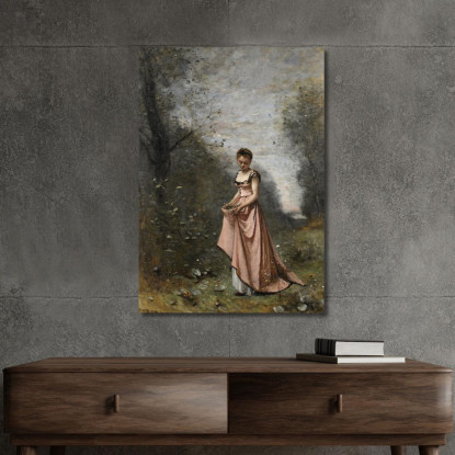 Primavera Della Vita Jean-Baptiste-Camille Corot jbc235 quadro stampato su tela