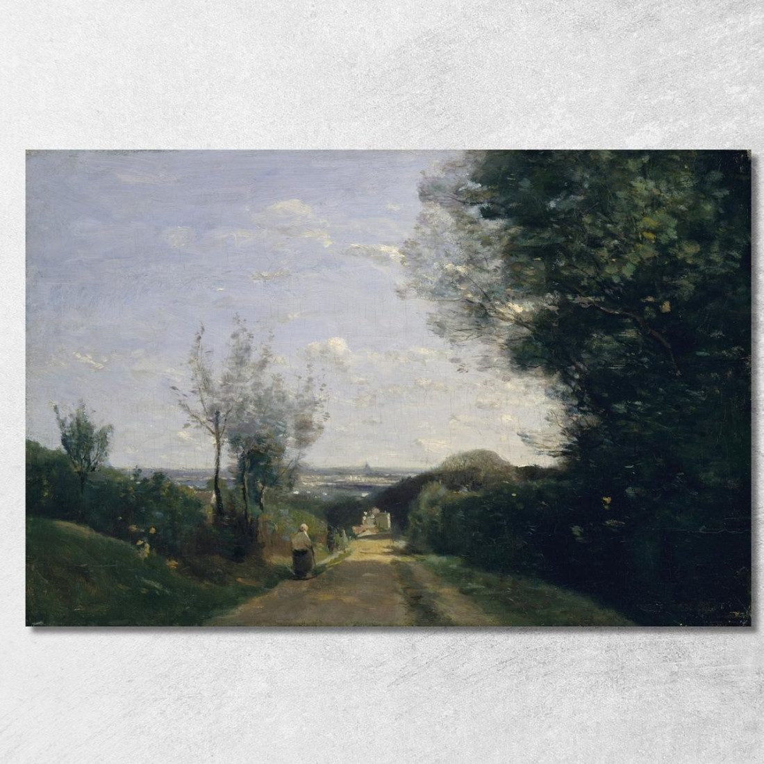 I Dintorni Di Parigi Jean-Baptiste-Camille Corot jbc248 quadro stampato su tela