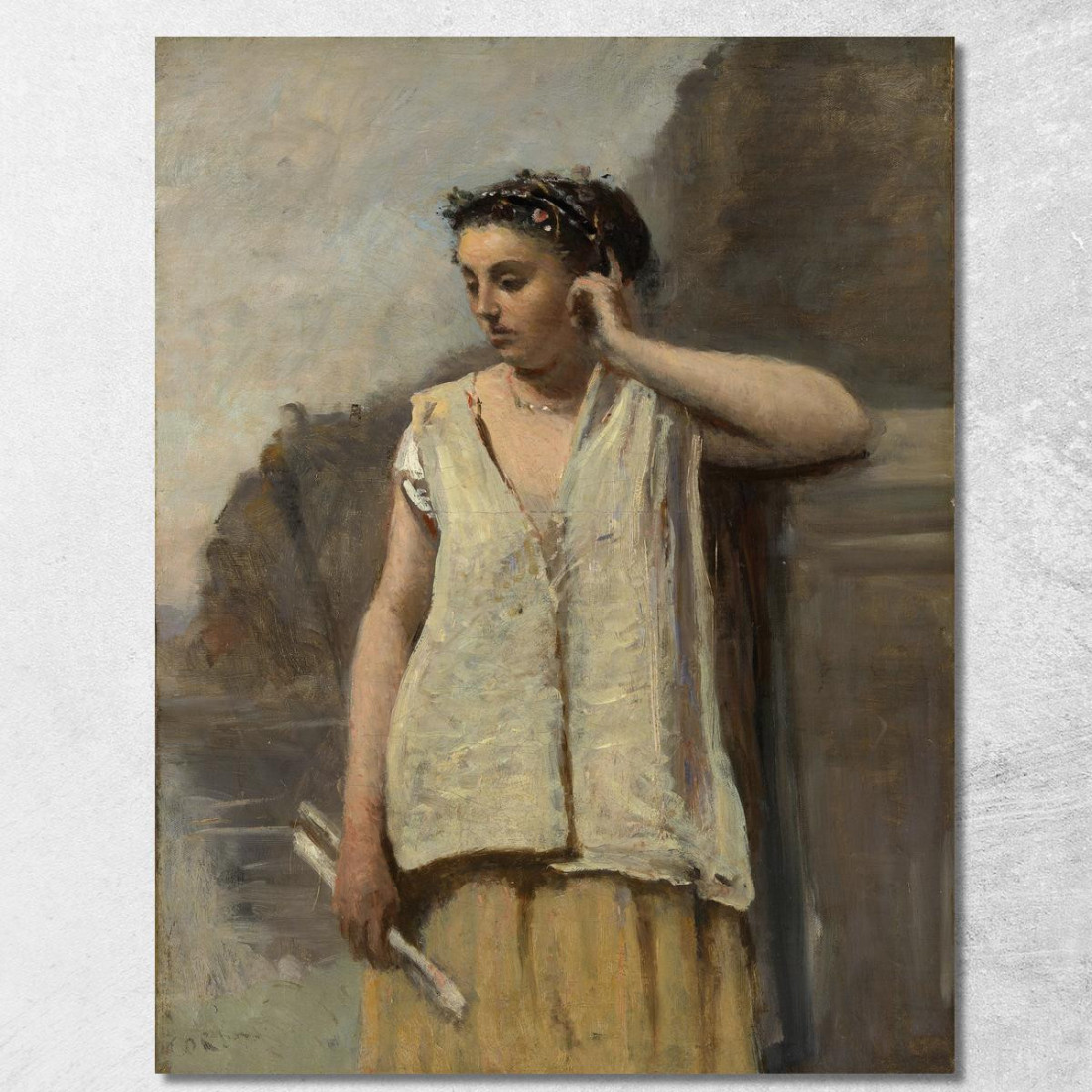 La Musa-Storia Jean-Baptiste-Camille Corot jbc257 quadro stampato su tela