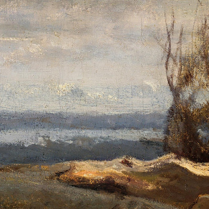 La Pianura Della Beauce Jean-Baptiste-Camille Corot jbc259 quadro stampato su tela