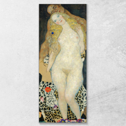 Adamo Ed Eva Gustav Klimt kg1 quadro stampato su tela