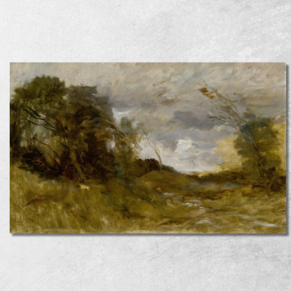 Valle Solitaria 2 Jean-Baptiste-Camille Corot jbc286 quadro stampato su tela