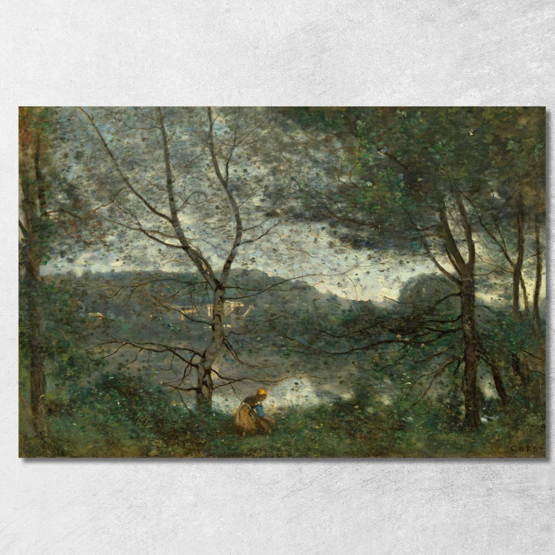 Ville-D'Avray 2 Jean-Baptiste-Camille Corot jbc300 quadro stampato su tela