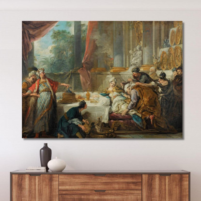 La Condanna Di Aman Jean-François de Troy jft39 quadro stampato su tela