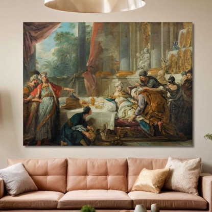 La Condanna Di Aman Jean-François de Troy jft39 quadro stampato su tela