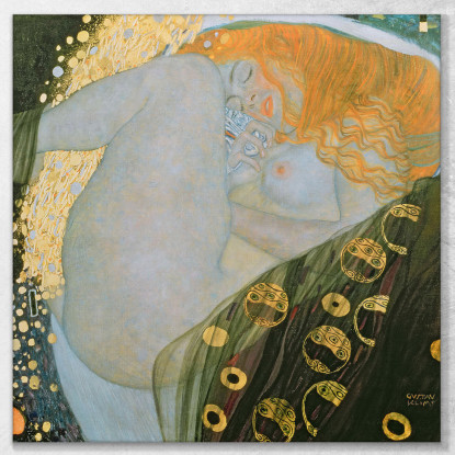 Danae Gustav Klimt kg12 quadro stampato su tela