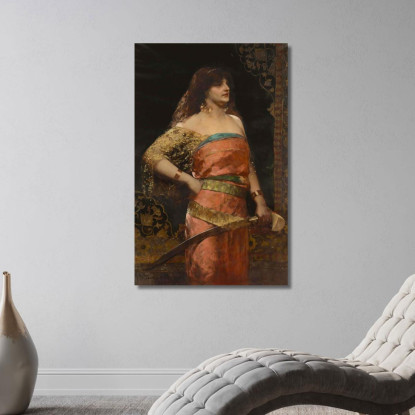 Giuditta 2 Jean-Joseph-Benjamin Constant jjb7 quadro stampato su tela