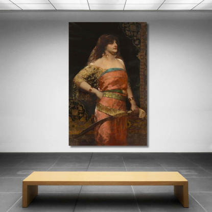 Giuditta 2 Jean-Joseph-Benjamin Constant jjb7 quadro stampato su tela