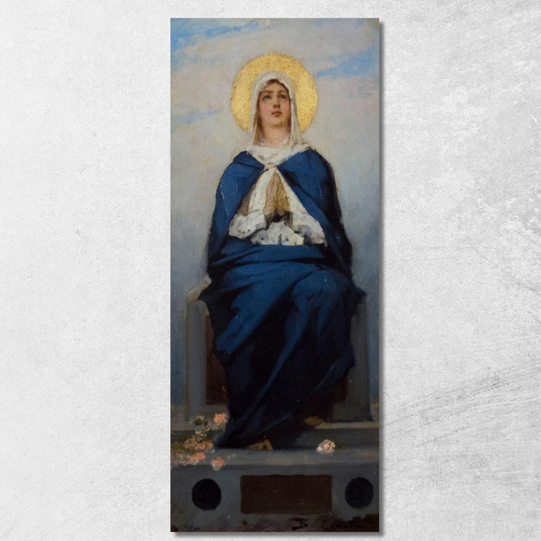 L'Immacolata Concezione Jean-Joseph-Benjamin Constant jjb24 quadro stampato su tela L'Immacolata Concezione Jean-Joseph-Benjamin Constant jjb24 quadro stampato su tela