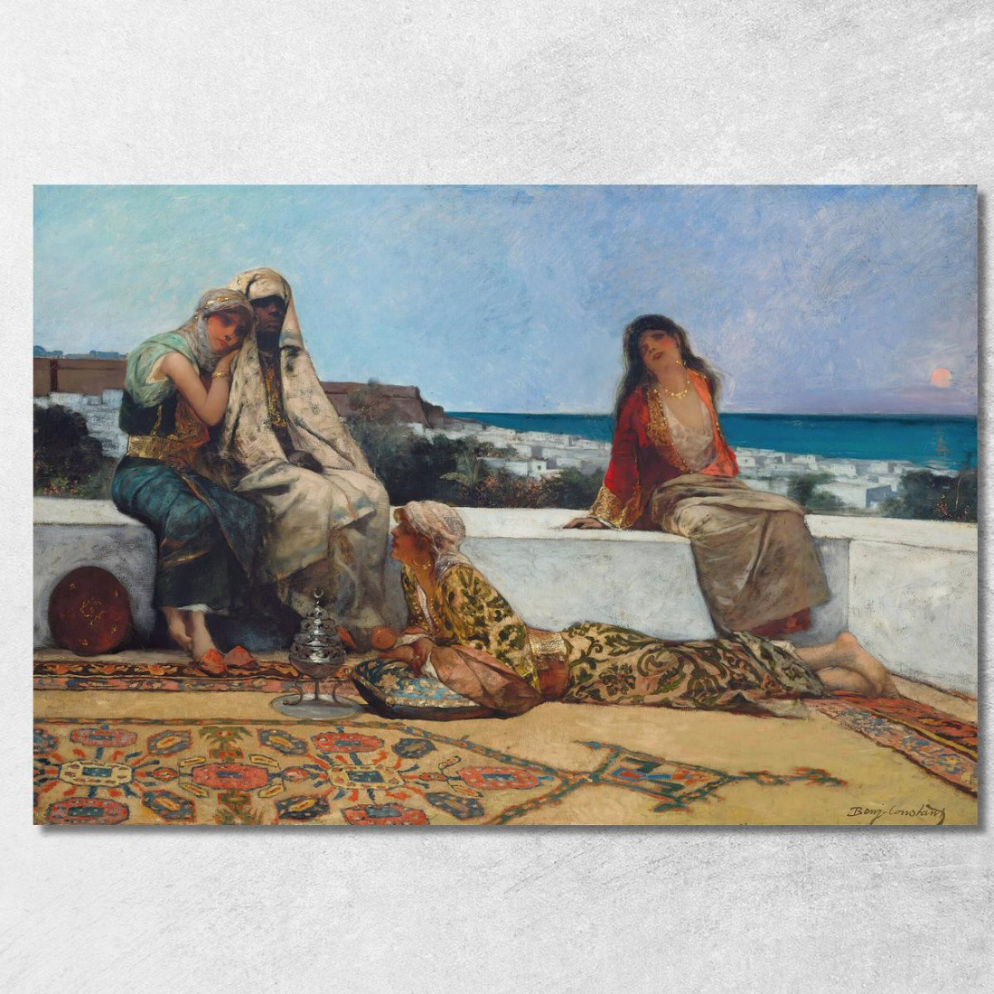 Ore Del Crepuscolo Jean-Joseph-Benjamin Constant jjb27 quadro stampato su tela Ore Del Crepuscolo Jean-Joseph-Benjamin Constant jjb27 quadro stampato su tela