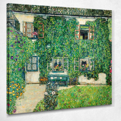 Casa Forestale A Weissenbach Sull'Attersee Gustav Klimt kg20 quadro stampato su tela