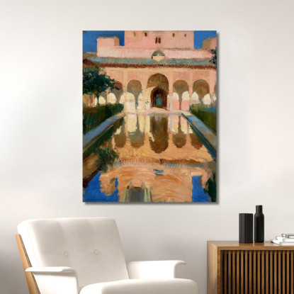 Sala Degli Ambasciatori Alhambra Granada Joaquín Sorolla jsr43 quadro stampato su tela