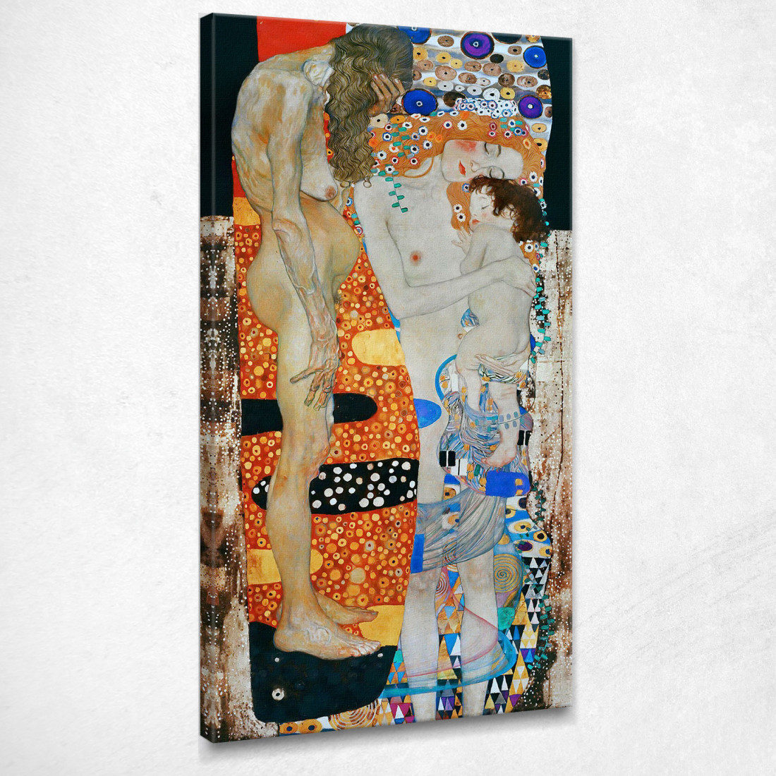 Le Tre Eta' Della Donna Gustav Klimt kg26 quadro stampato su tela Le Tre Eta' Della Donna Gustav Klimt kg26 quadro stampato su tela
