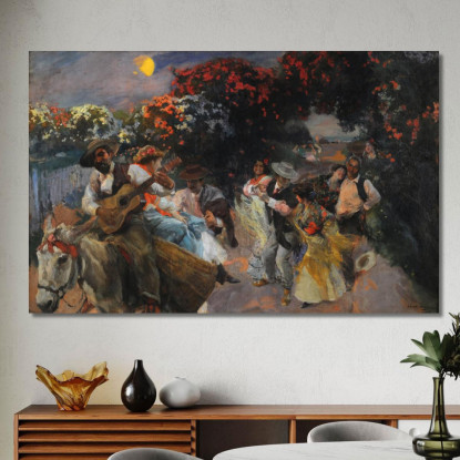 L'Ultima Copla Joaquín Sorolla jsr55 quadro stampato su tela
