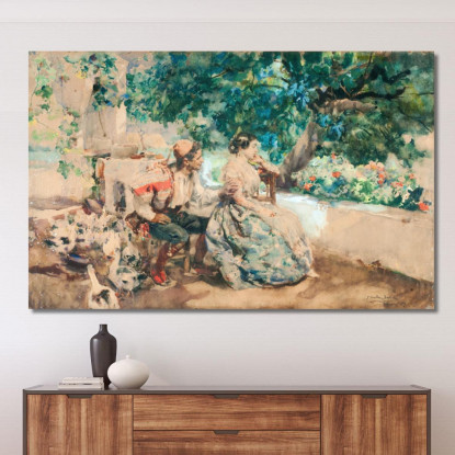 Nuvola Estiva Joaquín Sorolla jsr71 quadro stampato su tela