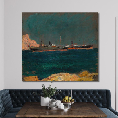 Porto Di Javea Joaquín Sorolla jsr90 quadro stampato su tela