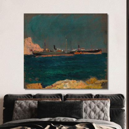 Porto Di Javea Joaquín Sorolla jsr90 quadro stampato su tela