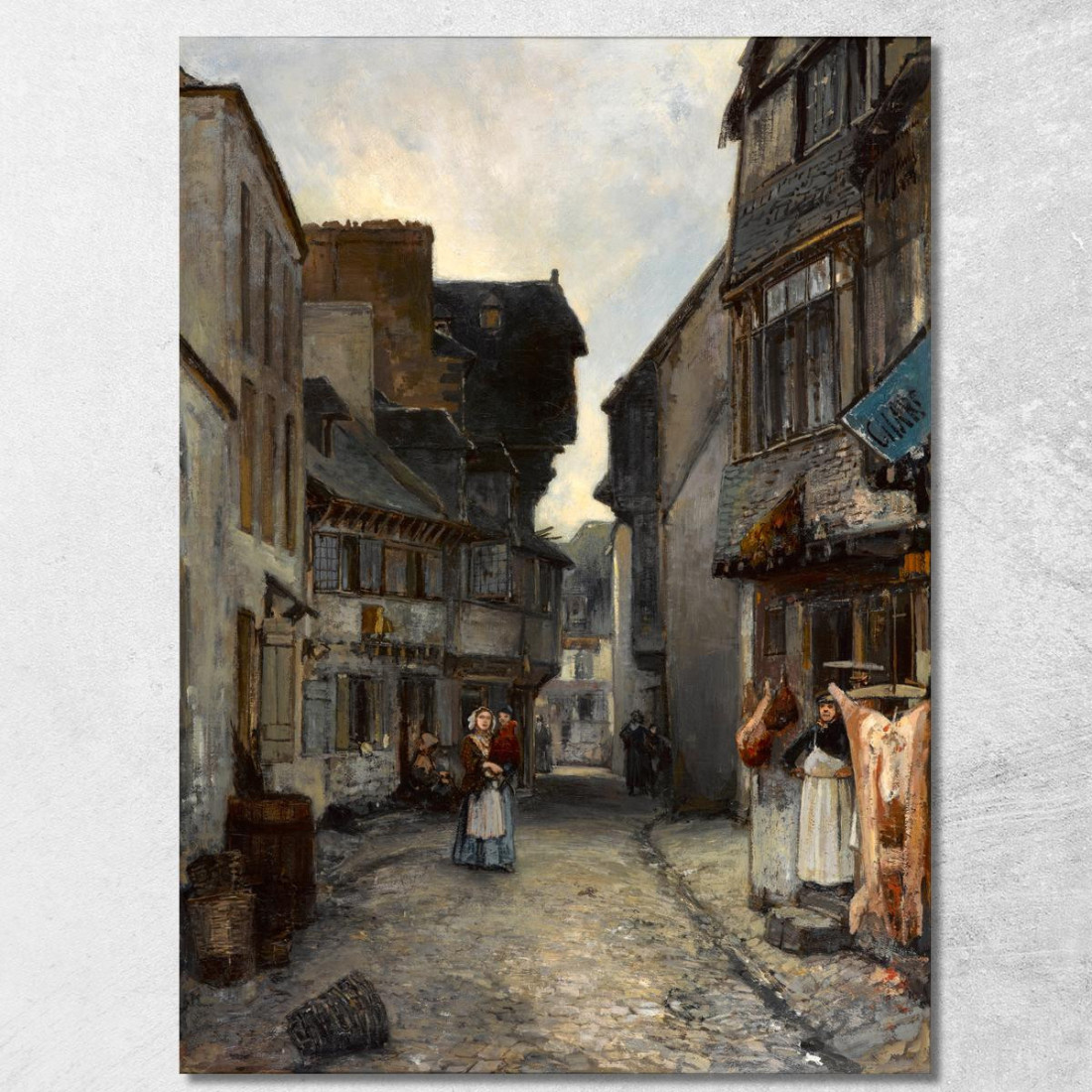 Una Strada A Landerneau Johan Barthold Jongkind jbj2 quadro stampato su tela